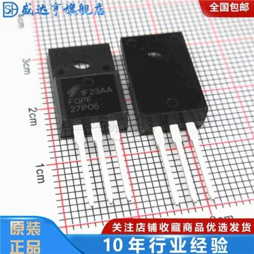 10Pcs/Lot FQPF27P06 P-Channel 17A 60V TO220F DIP MOSFET Transistor NEW Original In Stock