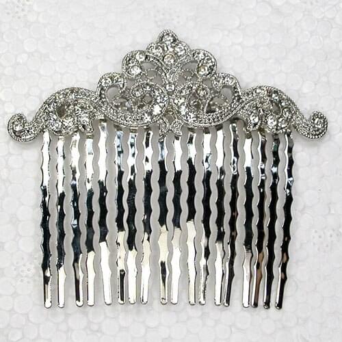 12pcs/lot Wholesale Crystal Rhinestone Fashion Flower Hair Comb Bridal Wedding party Prom L101017