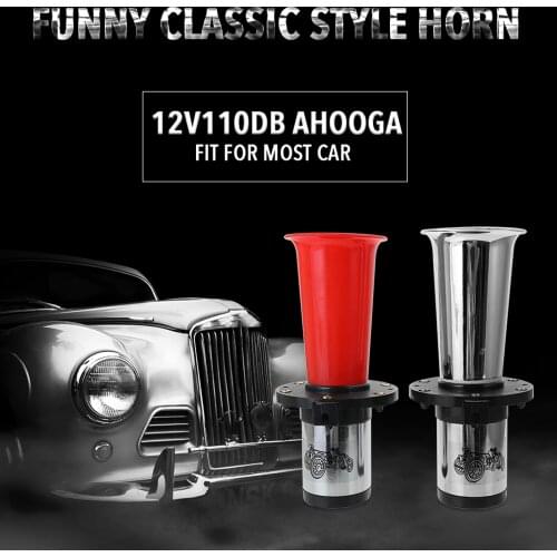 12V 110dB Car Speakers Vintage OO-GA Oogah Classical Car Horn Model Antique School Chrome Car Motorbike For Mercedes w203 Ford
