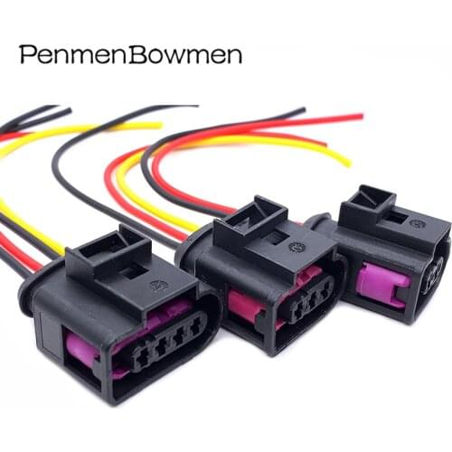 2 3 4 Pin 3.5 MM Automotive Ignition Coil Electrical Connector Wire Harness Socke Female Plug For A4 A6 Passat 4D0 971 992