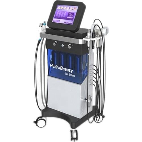 2021 Hydro Dermabrasion Water Oxygen Jet Skin Dermabrasion Microdermabrasion Cleaning Hydra Facial 9 In 1 Water Peeling Device