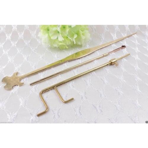 3PCS Cello tools sound brass post retriever pull soundpost Clamps setter gauge