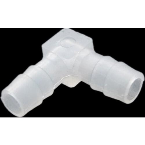 5pcs 1.6/2.4/6/8/10/12/20mm Plastic Pagoda Barbed Equal Elbow L Type Hose Connector Pipe Fitting Tube Joint for Garden
