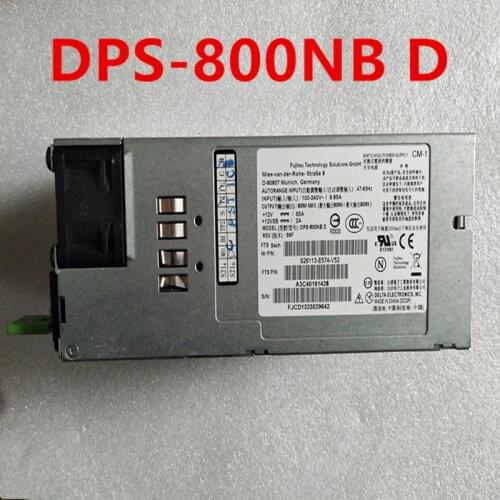 90% New Original PSU For Fujitsu D80807 800W Switching Power Supply DPS-800NB D S26113-E574-V52 A3C40161428