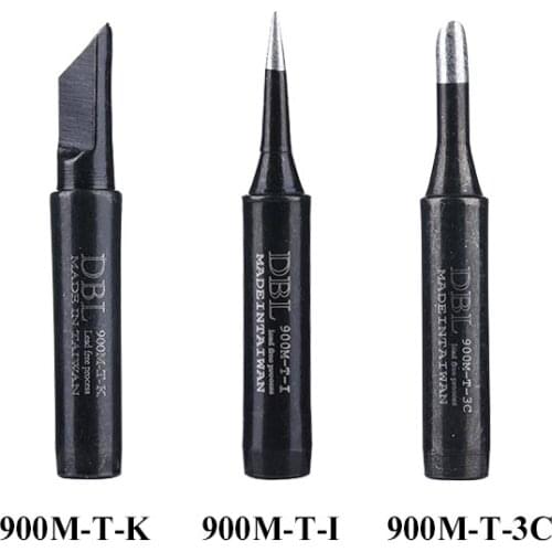 3PCS/lot I/K/3C Lead-Free Soldering Iron Tip Pure Copper Welding Head 900M-T Solder Tip For BGA Soldering Station Welding Tools