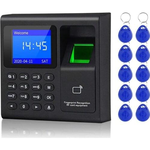 Biometric RFID Access Control System RFID Keypad USB Fingerprint System Electronic Time Clock Attendance Machine