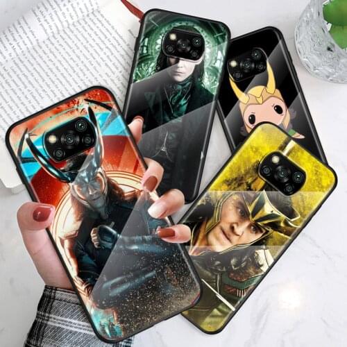 Marvel Loki Thor For Xiaomi POCO F3 F2 X3 NFC X2 M2 Pro Tempered Glass Hot New Shell Luxury Cover Phone Case