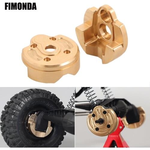 FIMONDA 85g/pcs Brass Weights Portal Axle Knuckle Housing for 1:10 RC Crawler Axial SCX10 III AXI03007 Capra 1.9 UTB AXI03004