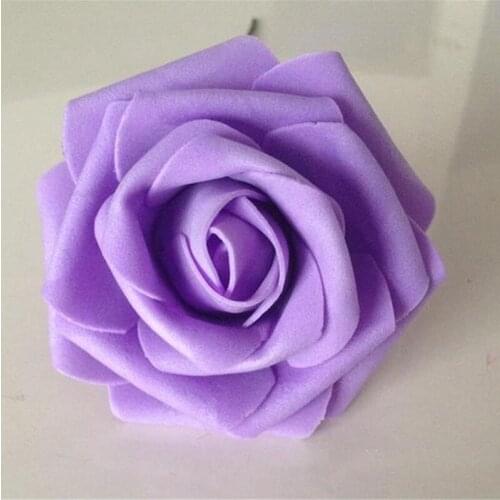 8CM artificial rose flower heads foam flowers DIY wedding arch decorations Bridal Bridesmaid Bouquet ball toy material