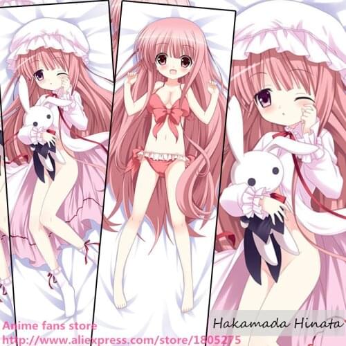 Kawaii Japanese Anime Pillowcase Rokyubu! Hakamada Hinata Cute Loli pillow case decorative Hugging Body Bedding