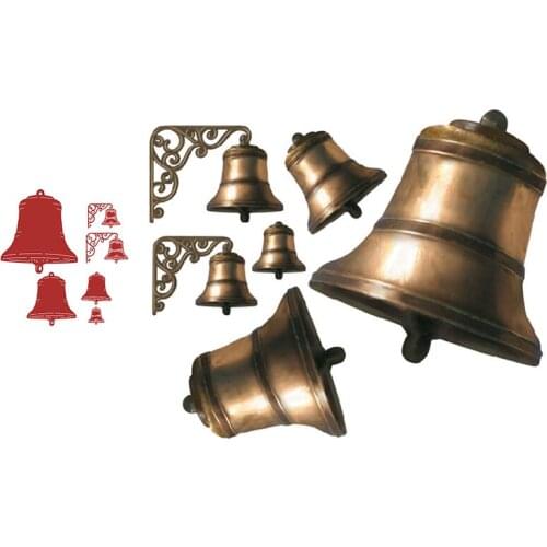 Bells Iron Chimes Die Set Cutting Dies Scrapbook Diary Decoration Stencil Ebossing Template DIY Greeting Card Make Albums