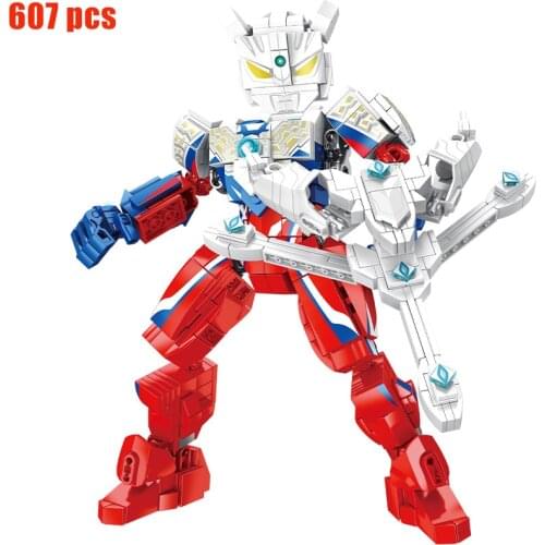 New Ultraman Classic Movie 607pcs Building Blocks Set Building Blocks Classic Movie Model Childrens Toys Childrens Gifts