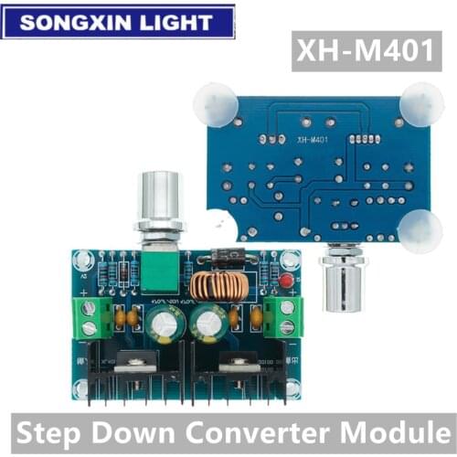 XH-M401 DC-DC Step Down Buck Converter Power Supply Module XL4016E1 PWM Adjustable 4-40V To 1.25-36V Step Down Board 8A 200W