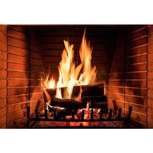 MEHOFOTO Christmas Brick Fireplace Wood Portrait Scene Photography Background Customized Photographic Backdrops For Photo Studio