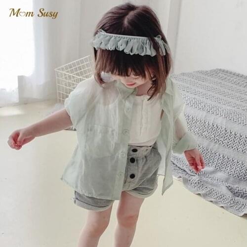 Fashion Summer New Boy Girl Sun UV Mosquito Protection Shirt Infant Toddler Child Jacket Outerwear Air Conditioner Clothes 1-10Y