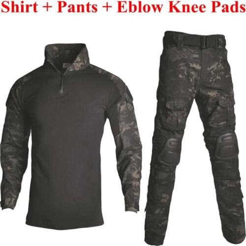 Mens Camouflage Clothing Hunting Clothes Multicam Ghillie Suits Tactical Uniform For Army Training Combat Airsoft