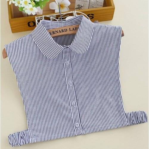 Dickey Shirt Cotton Fake False shirt collar Decorative Korean wild Office Lady Sweater retro collier femme fake collar white