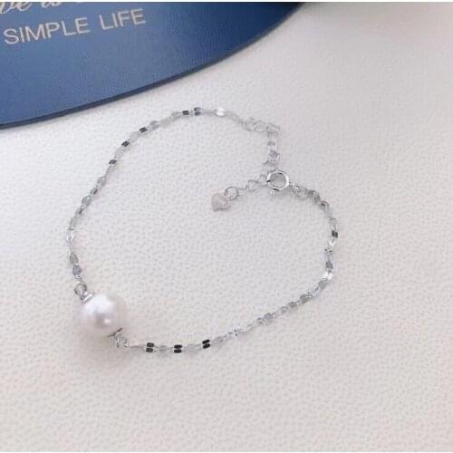 NEW ARRIVAL 925 Sterling Silver Bracelet Settings Finding Mountings Base Part Bangle for Agate Edison Pearls Jade Coral Bead