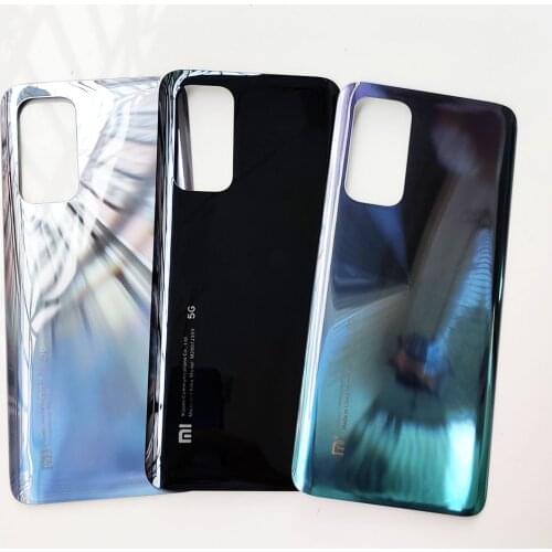 New Rear Housing For Mi 10T Pro 5G Back Cover Mi10T Battery Door Case Glass Case With Adhesive