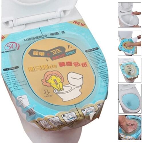 36x45cm Plastic Toilet Disposable Sticker Plunger Dredging Easy Fix Clogged Film