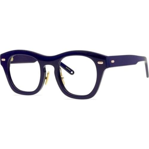 High Quality Acetate Big Glasses Frame Vintage Women Full Rim Myopia Eyewear Goggle Clear Lens Retro Optical Eyeglasses Men