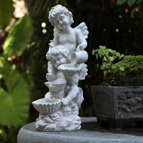 Garden Resin White Angel Outdoor Home Decor n Sculpture Room Decoration Statue European Figurine статуэтки для интерьера تماثيل