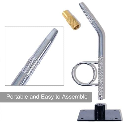 Portable Fly Tying Vise with Base Travel Metal Hook Binding Tool Rotary C-clamp Fish Tackle Kit