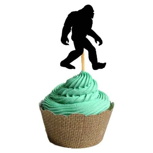 Big Foot has Arrived cupcake toppers cupcake toppers Food Picks toothpicks wedding bachelorette bridal shower party decorations