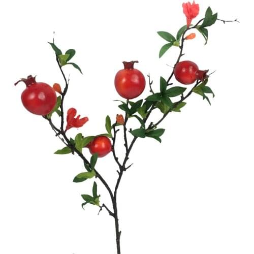 Foam Props Berry Christmas Fake Flowers Decoration New Red Fashion Group Of 4 Fruit Ornaments Artificial Rosehip