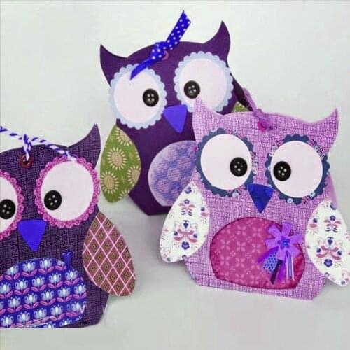 Owl greeting card Metal Cutting Dies for DIY Scrapbooking Album Paper Cards Decorative Crafts Embossing Die Cuts