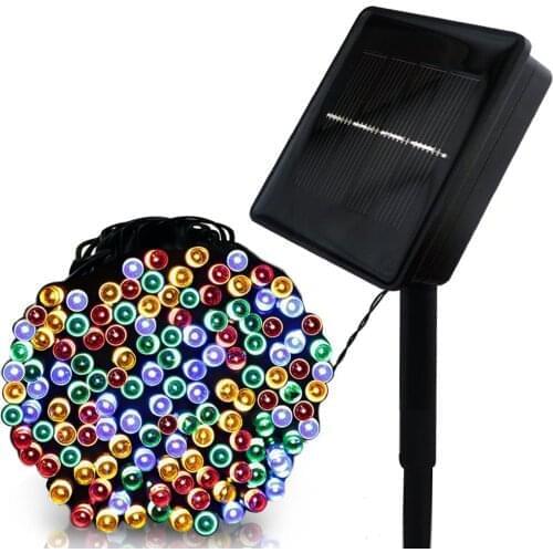 LED 22m 200leds Outdoor Solar Lamp LED String Lights Fairy Holiday Christmas Party Garlands Solar Garden Waterproof Lights