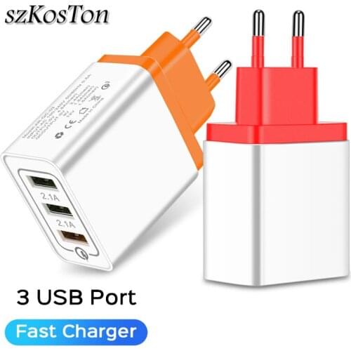 QC 3.0 USB Charger Quick Charge 3.0 For iPhone Samsung Xiaomi EU Plug Wall Mobile Phone Charger Fast Charging Adapter
