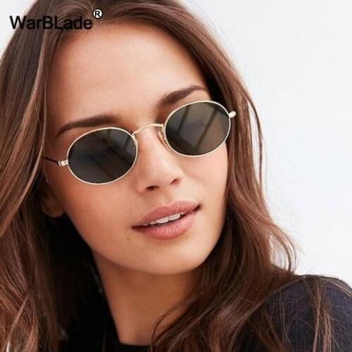 2020 Women Small Round Sunglasses Vintage Men Metal Glasses Brand Designer Oval Sun Glasses Mirror UV400 Eyewear oculos de sol