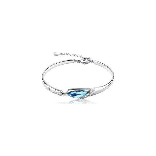 QiLeSen Lady Bracelet 925 Sterling Silver Crystal Multicolor Zircon Transparent Classic Bracelet Allergy Bride Christma