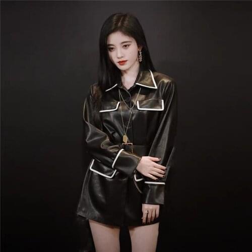 Woman Coats Natural 100% Genuine Leather 2021 Winter Fashion Sheepskin Leather Coat Female Jackets Overcoat H319