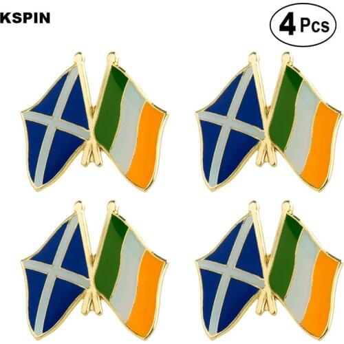 Scotland Ireland Friendship Flag Pin Lapel Pin Badge Brooch Icons 4pcs