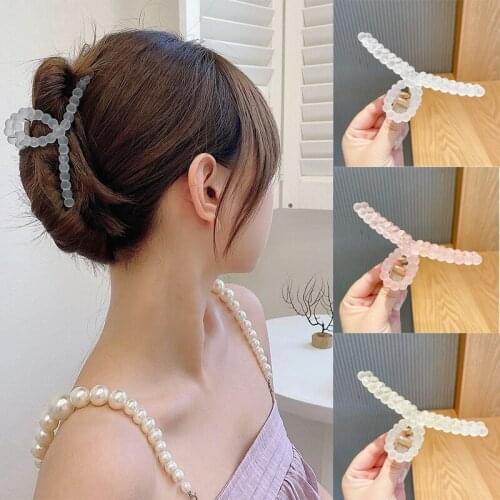 Korean Style Acrylic Matte Hair Claws Simplicity Hair Clips Hairpins Retro Headwear for Women Girls Hair Accessories Ornament