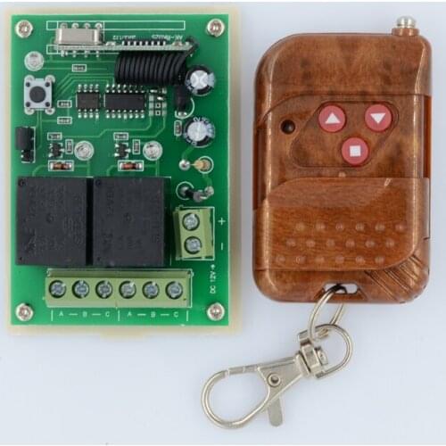12V 2 CH Wireless Remote Control Switch For Motor Forward and Reverse DC Motor Remote Controller 315/433MHZ