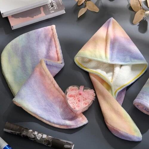 1pc Quick Dry Cap Super Absorption Bath Hair Towel Hat Microfiber Polyester Hair Wrap