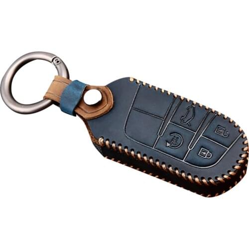 4 Buttons Remote Smart Key Case Cover Fob Holder Fit for Dodge Charger Challenger Durango Jeep Cherokee Chrysler 200 2016 2015