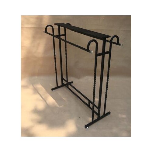 Wrought iron clothing store display stand. Floor clothing rack. Clothes rack.2