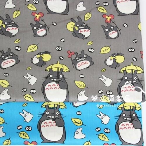 DIY Handmade Sewing Craft Textile Pillow Cloth Baby Dress Material Patchwork Quilting Tissus Tilda Totoro 100% Cotton Fabric