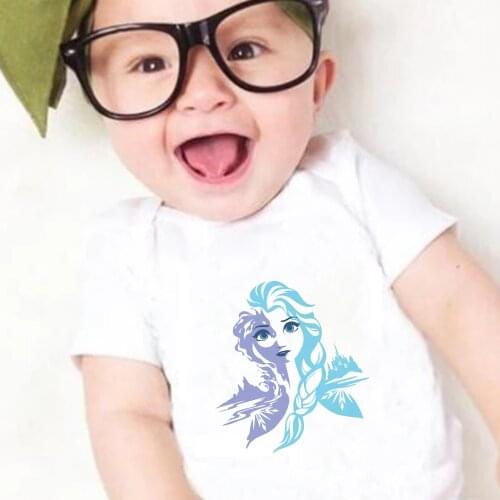 Infant Jumpsuit 0-24M Fashion Harajuku Frozen Elsa Queen Newborn Baby Romper Outfits Clothes Dropship