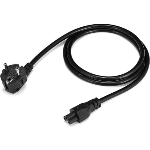 Computer Notebook Power Cable EU Euro IEC C5 Power Supply Cord For Sony HP Lenovo Dell Laptop PC Computer Monitor TV