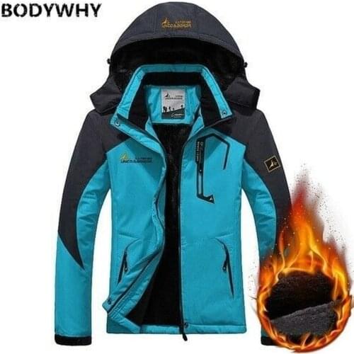 2020 New Women Autumn Winter Windproof Waterproof Fleece Coat Fashion Warm Snowboard Outdoor Hiking Jacket Minimalist Outwear