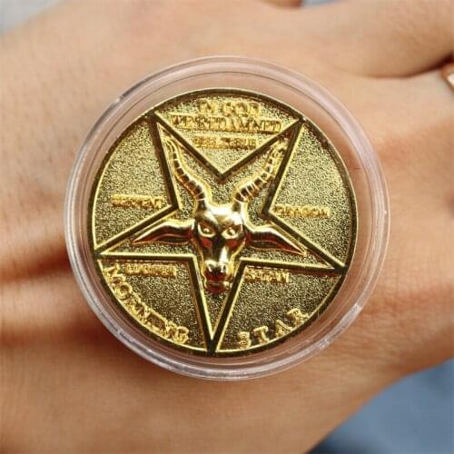 Lucifer Morningstar Pentecostal Coin Cosplay Prop High Quality Silver&Gold Coin