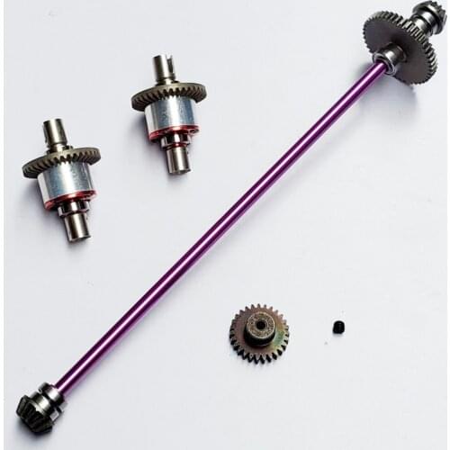 Metal Main Central Axle Drive Shaft Differential Gear Upgrade Parts for Wltoys 124019 124018 1/12 RC Car Accessories