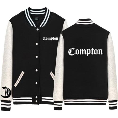 Man Baseball Jacket Boy Coat Gothic Compton Punk Single Breasted Fleece Autumn Winter Couple Clothes ZIIART