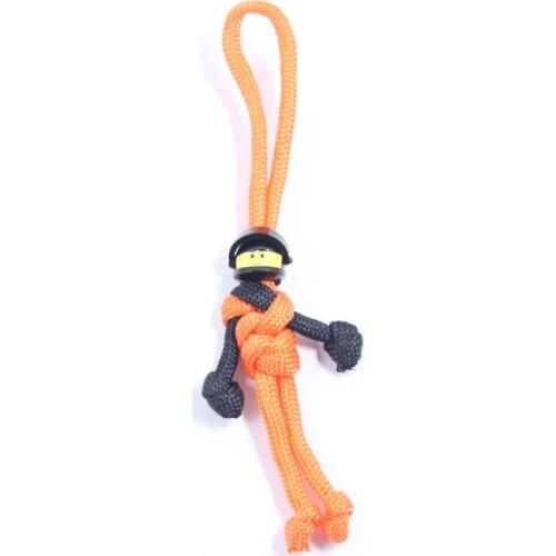 Orange biker buddy paracord keychain Orange biker buddy paracord keychain Orange biker buddy paracord keychain