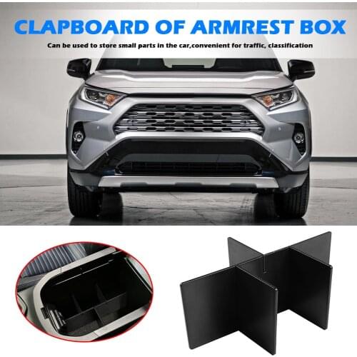 Console Organizer Insert Dividers for Toyota RAV4 2018-2020 Car Auto Accessories Car Styling Auto Handle Cover Lid